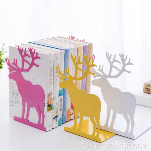 Scaffale per libri in ferro semplice per bambini con renne vuote dei cartoni animati